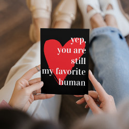 Modern romantisk, kärleksoffert julkort