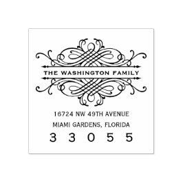 Modern romantisk Returadress Frimärke för kuvert Stämpel