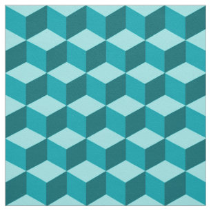 Modern romdrutnät, turkos, Teal och Aqua Tyg
