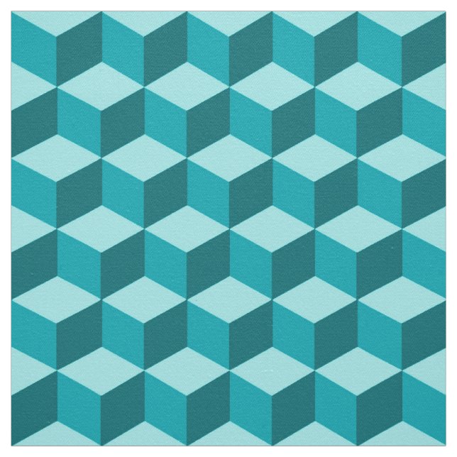 Modern romdrutnät, turkos, Teal och Aqua Tyg (Provkarta)