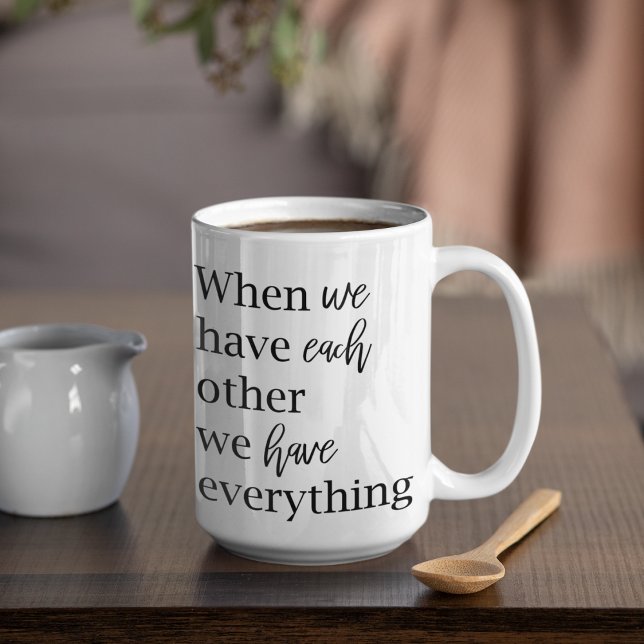 Modern romsk citattecken Loely Gift Kaffemugg (Skapare uppladdad)