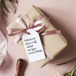 Modern romsk citattecken Loely Gift Presentetikett