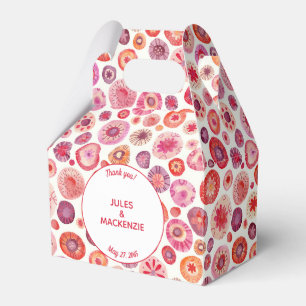 Modern Rosa Abstrakt Bröllop Presentaskar