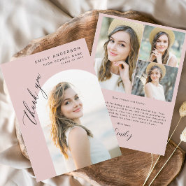 Modern Rosa Arch Student Simple Photo Tack Kort