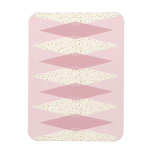 Modern Rosa Argyle Flexible Magnet