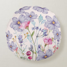 Modern Rosa av vildblommor med vattenfärg