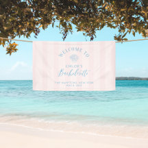 Modern Rosa Bachelorette Party Banner