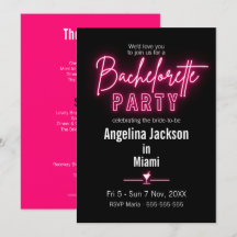 Modern Rosa Bachelorette Party Helg Itinerary