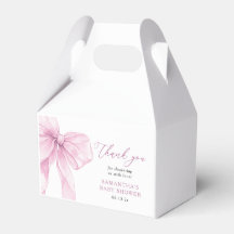 Modern Rosa Båge Bebis Shower Tack