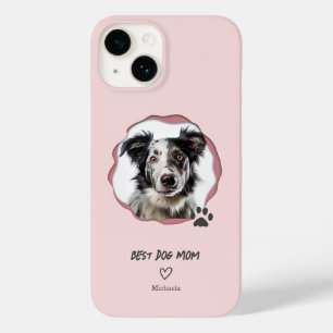 Modern Rosa Bästa Hundmamma En Foto