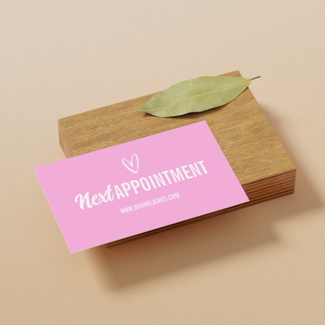 Modern Rosa Beauty Möte Loyalty Card Lojalitetskort (Skapare uppladdad)