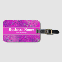 Modern Rosa, blå och Grått Geometrisk Abstrakt Bagagebricka