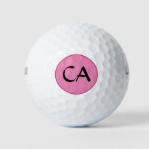 Modern Rosa Black Monogram Initialer Personlig