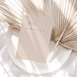 Modern  Rosa Blank Bord-gästkort