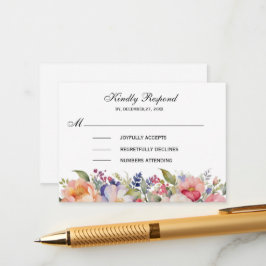 Modern Rosa Blommigt islamisk muslimsk inbjudan