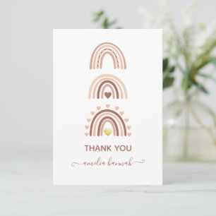 Modern Rosa Boho Rainbow - tackkort Tack Kort