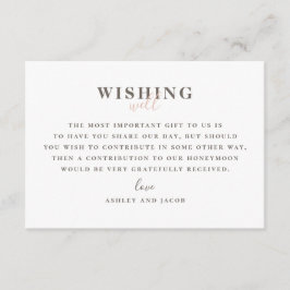 Modern rosa bröllop önskar lycka till. Typografi Tilläggskort