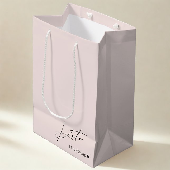 Modern Rosa Brudtjänst Förfrågan Presentpåse (Skapare uppladdad)