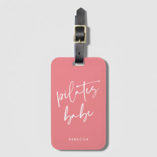 Modern Rosa Calligraphy Workout Gym Pilates Bagagebricka