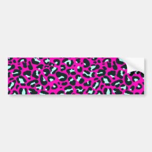 Modern Rosa Cheetah Leopard Animal Print Bildekal