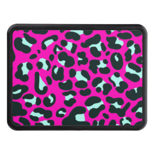 Modern Rosa Cheetah Leopard Animal Print Dragkroksskydd