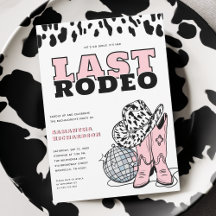 Modern Rosa Cowgirl Sista Rodeo Sängkammarparty