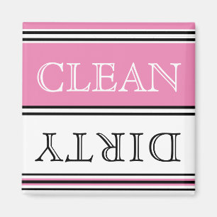 Modern Rosa Dishwasher Dirty Clean Magnet
