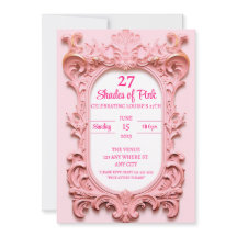 Modern Rosa Elegant Birthday