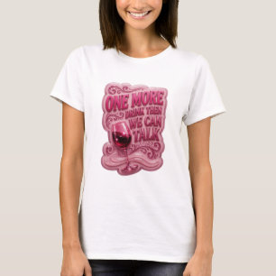 Modern Rosa EN GLAS TILL SÅ KAN VI PRATA Tryck T Shirt