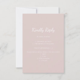 Modern rosa enkel contemporary i bröllop OSA kort