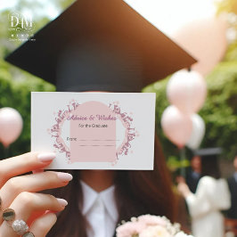 Modern Rosa Feminint Examens Siluett Kant Tilläggskort