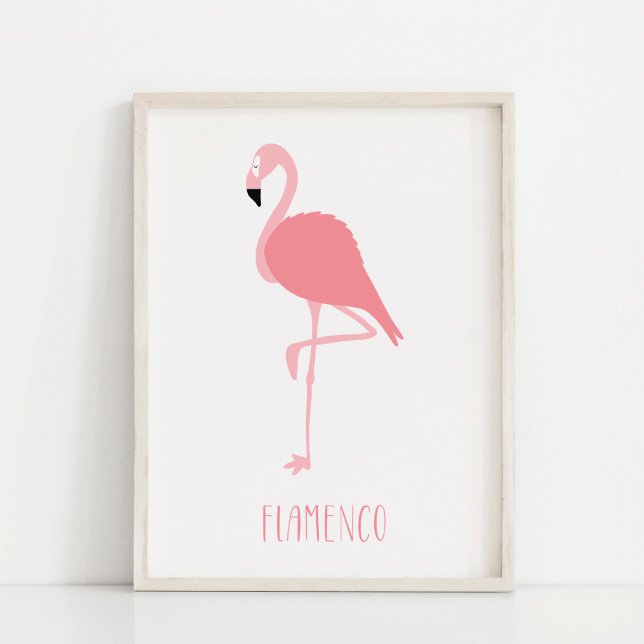 Modern Rosa Flamingo Konst Poster (Skapare uppladdad)