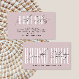 Modern rosa för att lägga till varumärket namn ele visitkort