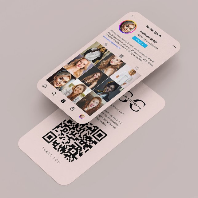 Modern Rosa för konstnärer för konstnärer för kons Visitkort (Modern Lashes Makeup Artist Instagram Grid Pink Business Card
)