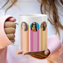 Modern Rosa Fotokaffe Kopp