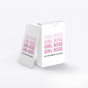 Modern Rosa Girl Chef Best Girly Gift Casinokort