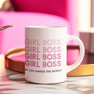 Modern Rosa Girl Chef Best Girly Gift Kaffemugg