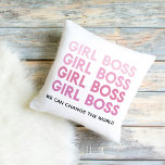 Modern Rosa Girl Chef Best Girly Gift Kudde<br><div class="desc">Modern Rosa Girl Chef Best Girly Gift</div>