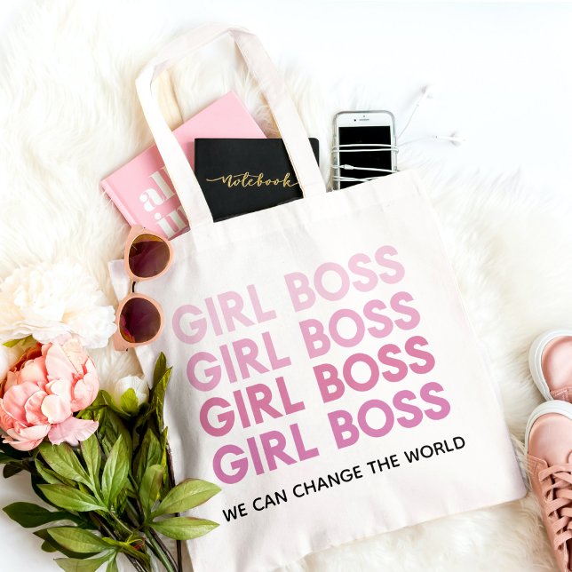 Modern Rosa Girl Chef Best Girly Gift Tygkasse (Skapare uppladdad)