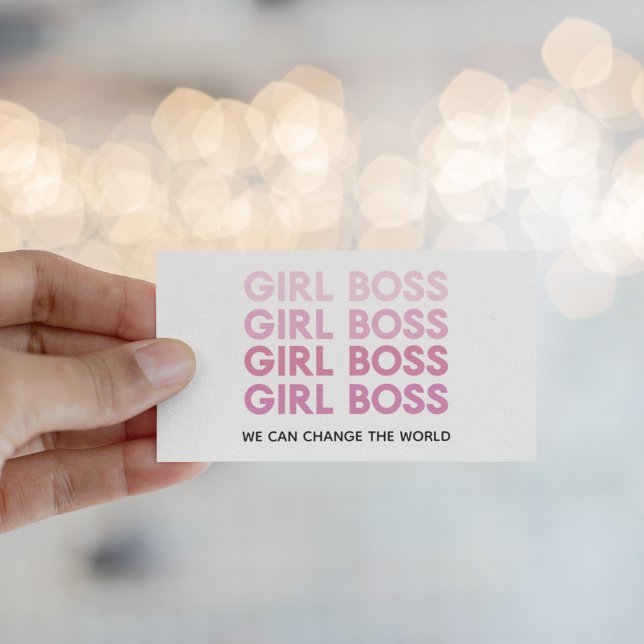 Modern Rosa Girl Chef Best Girly Gift Visitkort (Skapare uppladdad)
