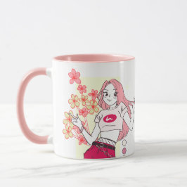 Modern Rosa Girl Chef Coffee Mugg