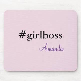 Modern Rosa Girl Girl Chef & Namn | Bästa Girly Mo Musmatta