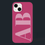 Modern Rosa Girly Initial Minimal Monogram Fodral<br><div class="desc">Modern Rosa Girly Initial Minimal Monogram Fodral iPhone monogram initialer modern minimal bestseller-gåva till hennes julklapp contemporary Fodral iPhone</div>