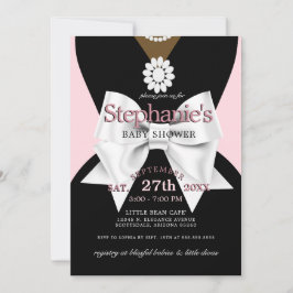 Modern Rosa Glam Ethnic Tiffany Baby Shower Inbjudningar