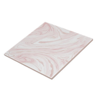 Modern Rosa Glitter Marble Kakelplatta