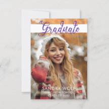 Modern Rosa Glitter Script Photo Studenten