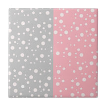 Modern Rosa & Grått Decor | Dekorativ kvadrat