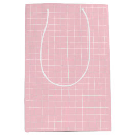 Modern Rosa Grid Checkated Mönster