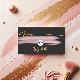 Modern Rosa & Guld Elegant - företagsklassificeri Visitkort