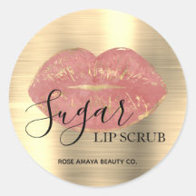 Modern Rosa Guld Sugar Lip SCrub Faux Metallic